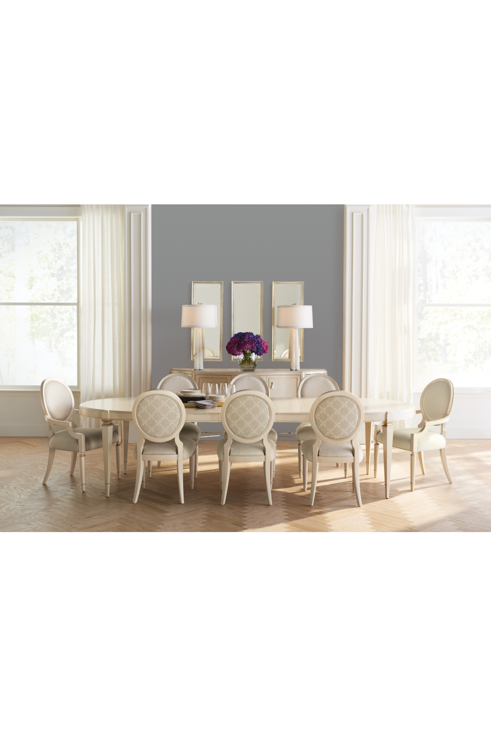 Round-Back Dining Chair (2) | Caracole Chitter Chatter | Caracole.eu.com