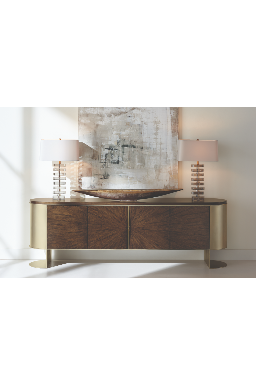 Modern Curved Media Unit | Caracole Prime Time | Caracole.EU.com