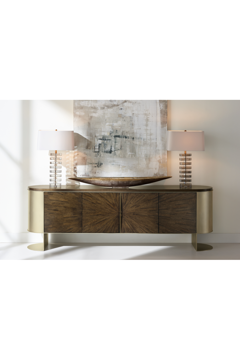 Modern Curved Media Unit | Caracole Prime Time | Caracole.EU.com