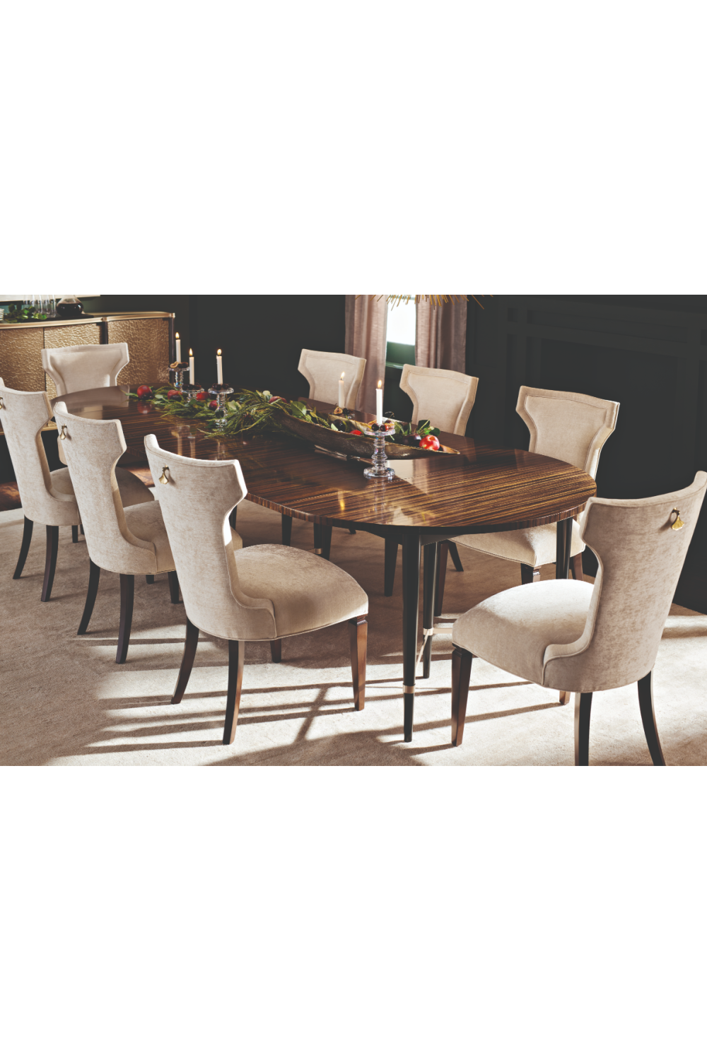 Curved Glass 4-Door Sideboard | Caracole A New Day | Caracole.eu.com