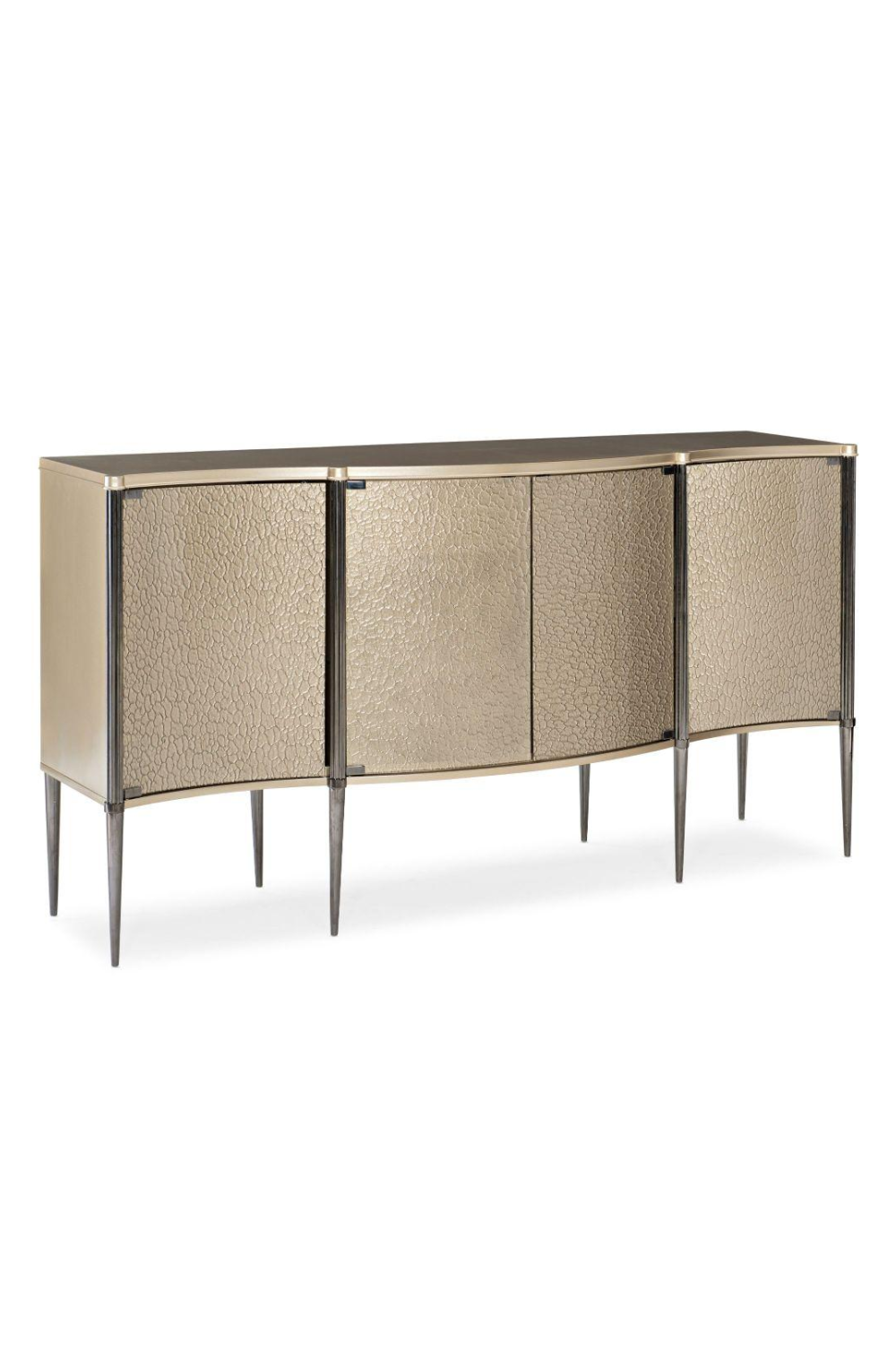 Curved Glass 4-Door Sideboard | Caracole A New Day | Caracole.eu.com