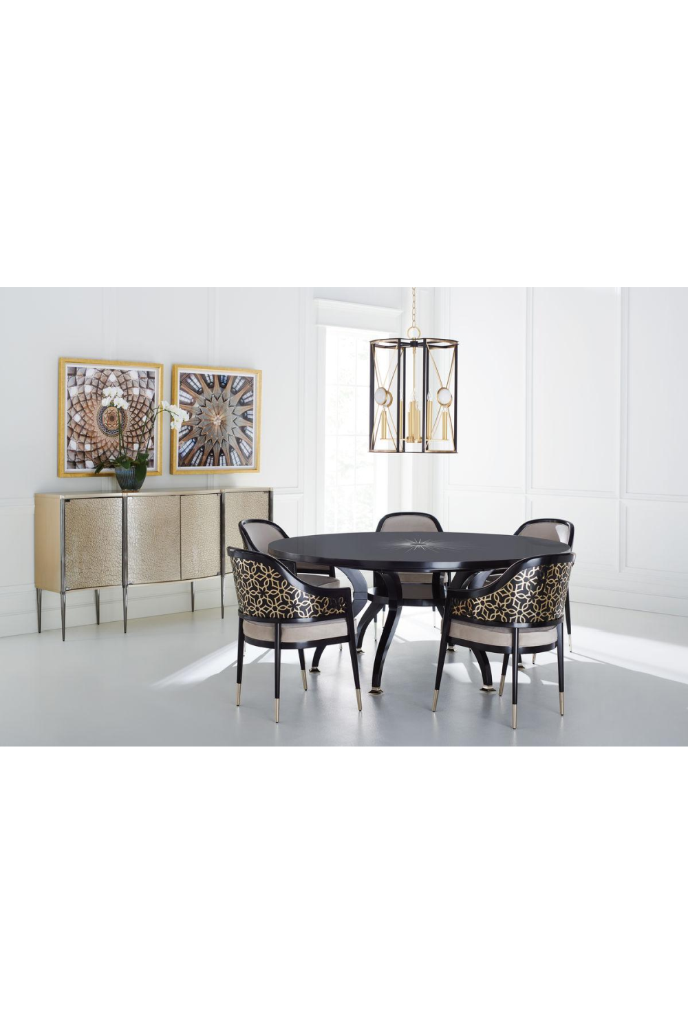 Curved Glass 4-Door Sideboard | Caracole A New Day | Caracole.eu.com