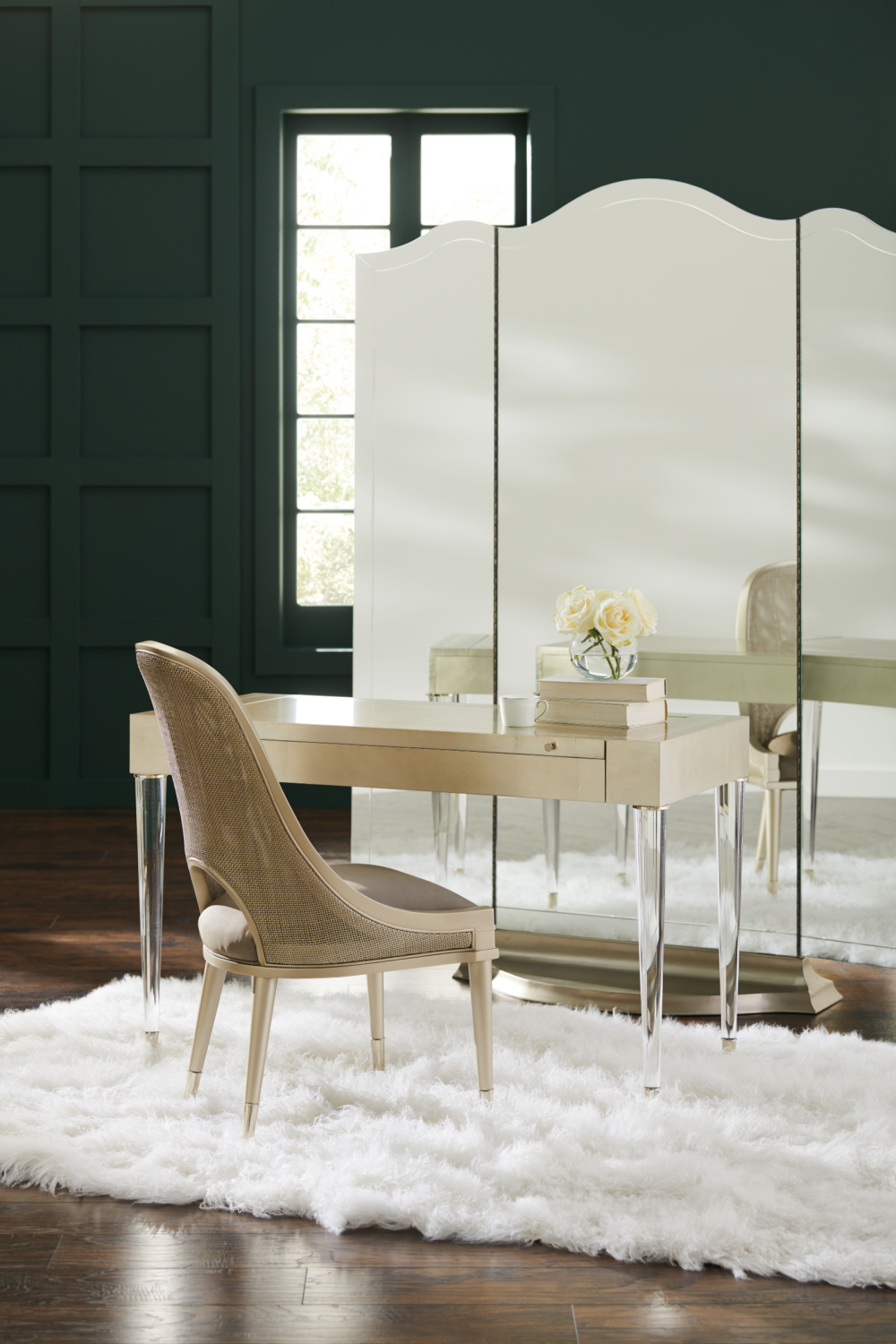 Cut-Out Back Dining Chair | Caracole Cane I Join You | Caracole.eu.com