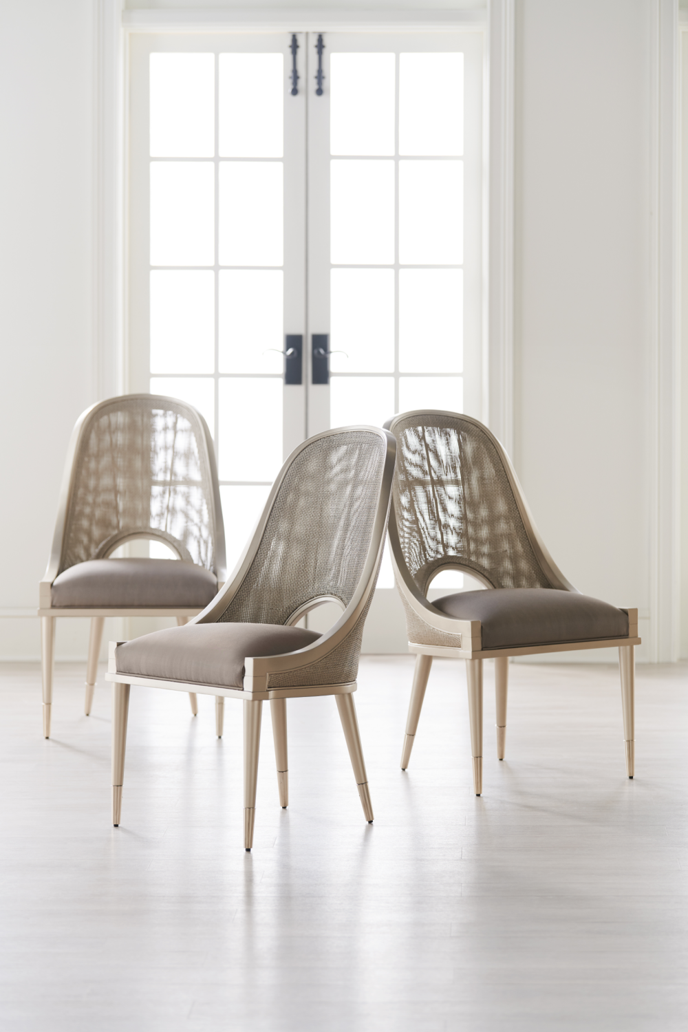 Cut-Out Back Dining Chair | Caracole Cane I Join You | Caracole.eu.com
