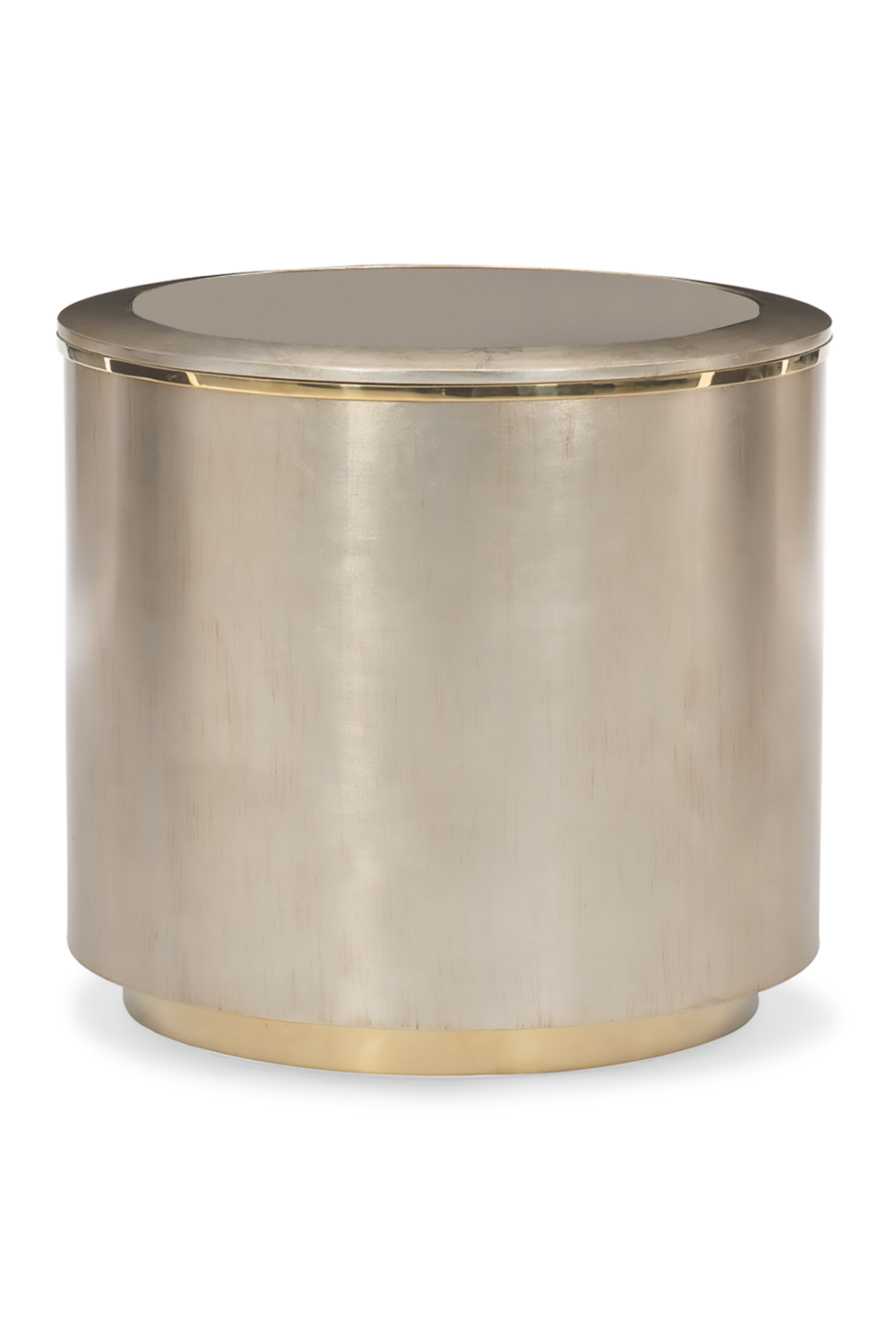 Cylindrical Gold Side Table | Caracole All Around | Caracole.eu.com