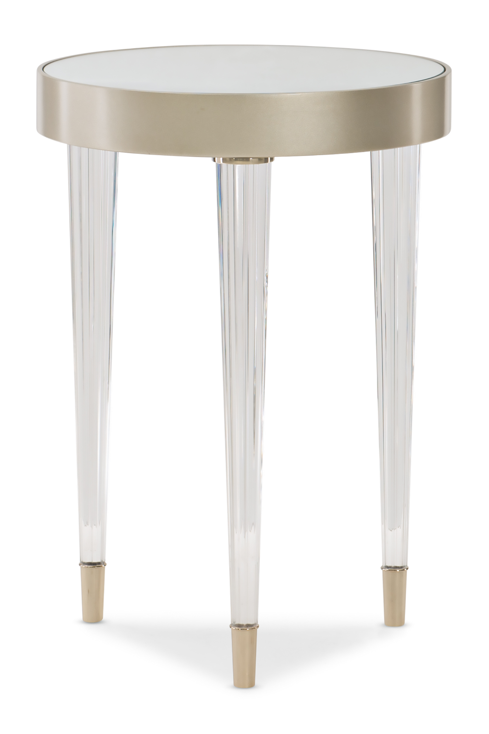Round Mirrored End Table | Caracole Tri Me | Caracole.eu.com