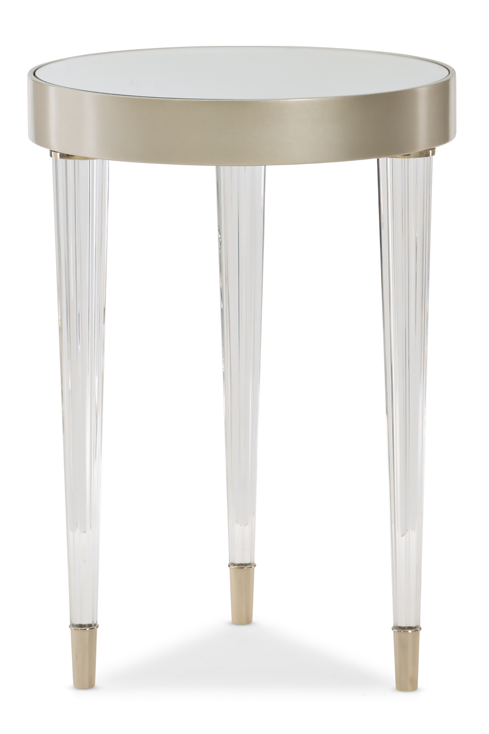 Round Mirrored End Table | Caracole Tri Me | Caracole.eu.com