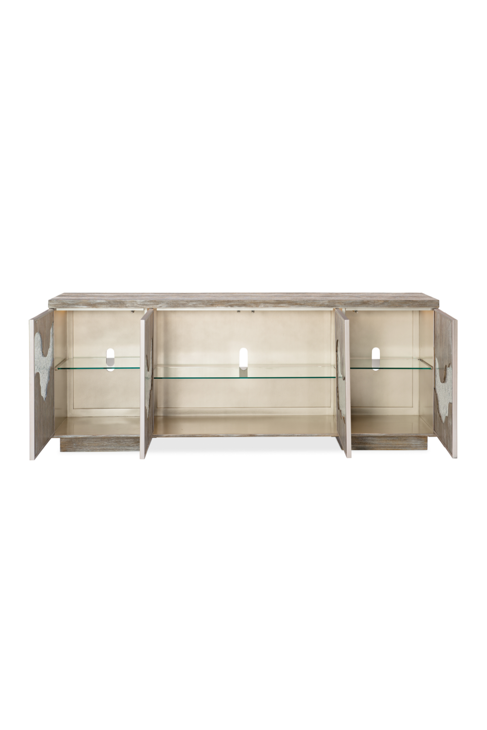 Cast Glass Accented Sideboard | Caracole Go With The Flow | Caracole.eu.com