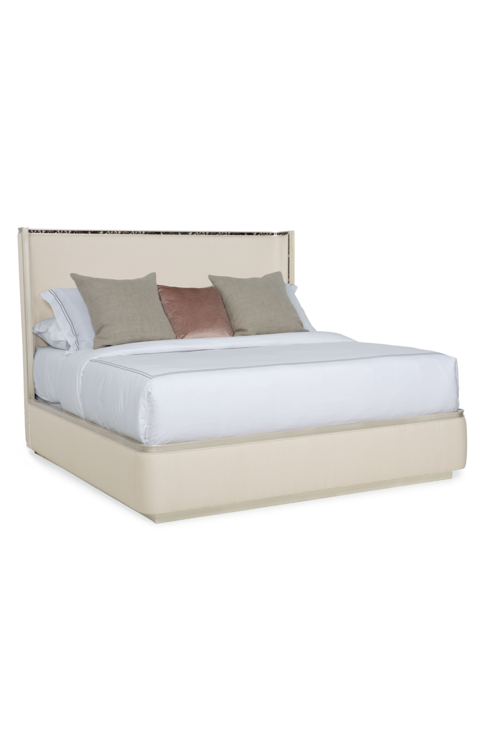 Modern Minimalist Cream Bed | Caracole Dream Big | Caracole.eu.com