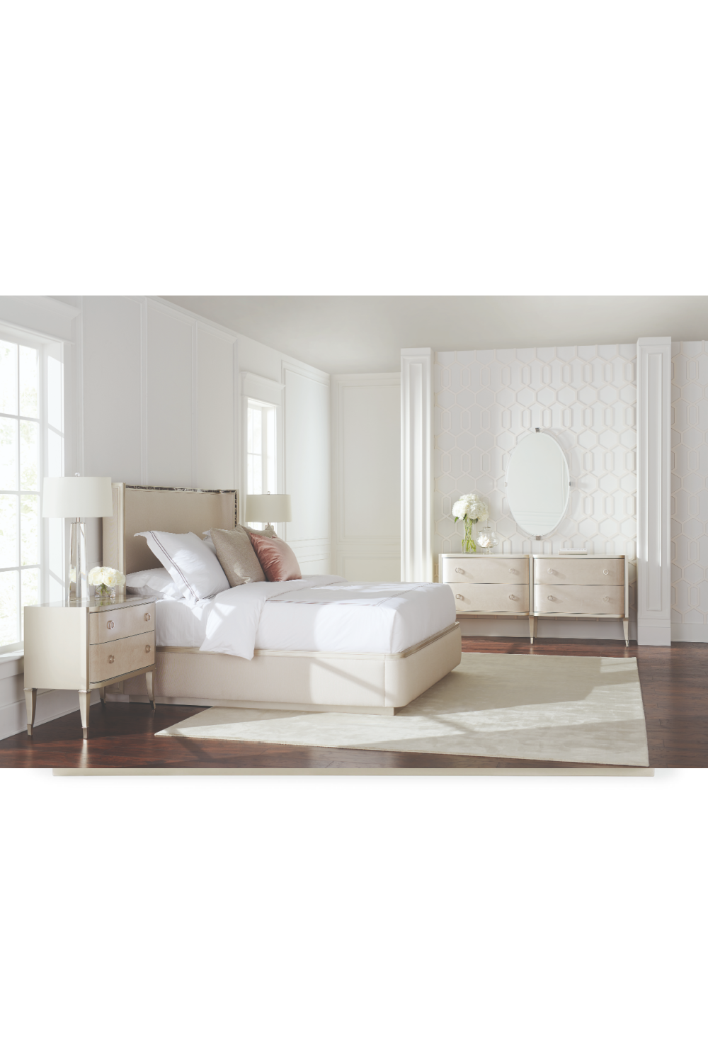 Cream Upholstered California King Bed | Caracole Dream Big | Caracole.eu.com