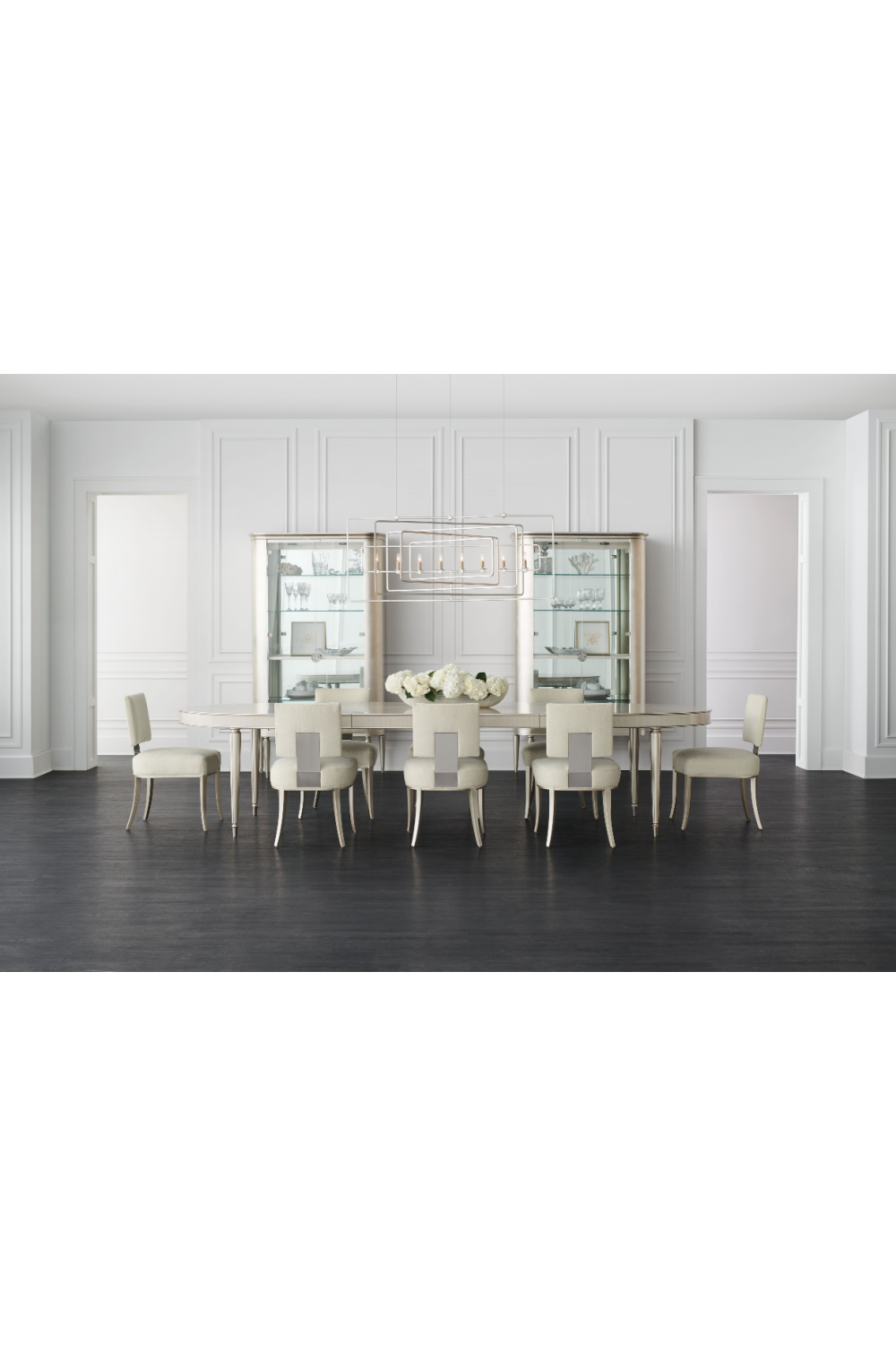 Sateen Modern Klismos Dining Chair (2) | Caracole Reserved Seating | Caracole.eu.com