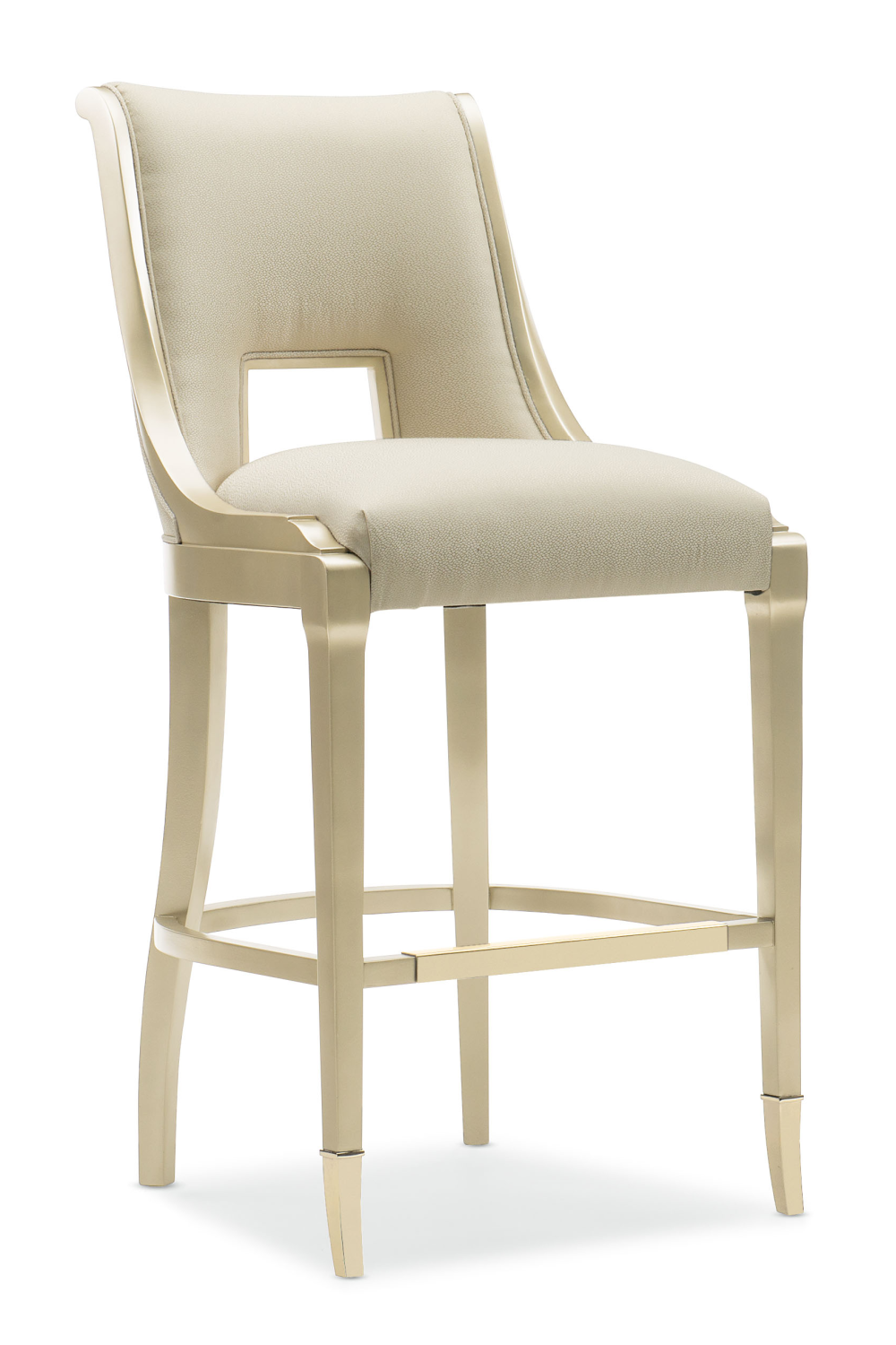 Cream Upholstered Bar Stool | Caracole In Good Taste | Caracole.eu.com