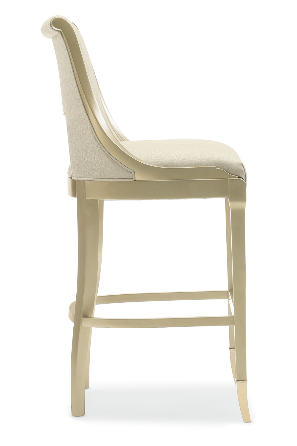 Cream Upholstered Bar Stool | Caracole In Good Taste | Caracole.eu.com