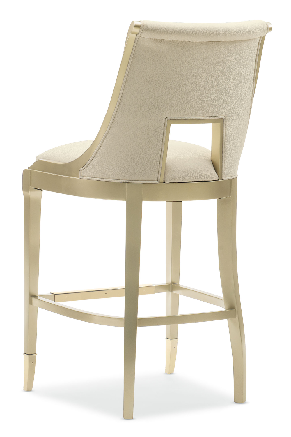 Cream Upholstered Bar Stool | Caracole In Good Taste | Caracole.eu.com