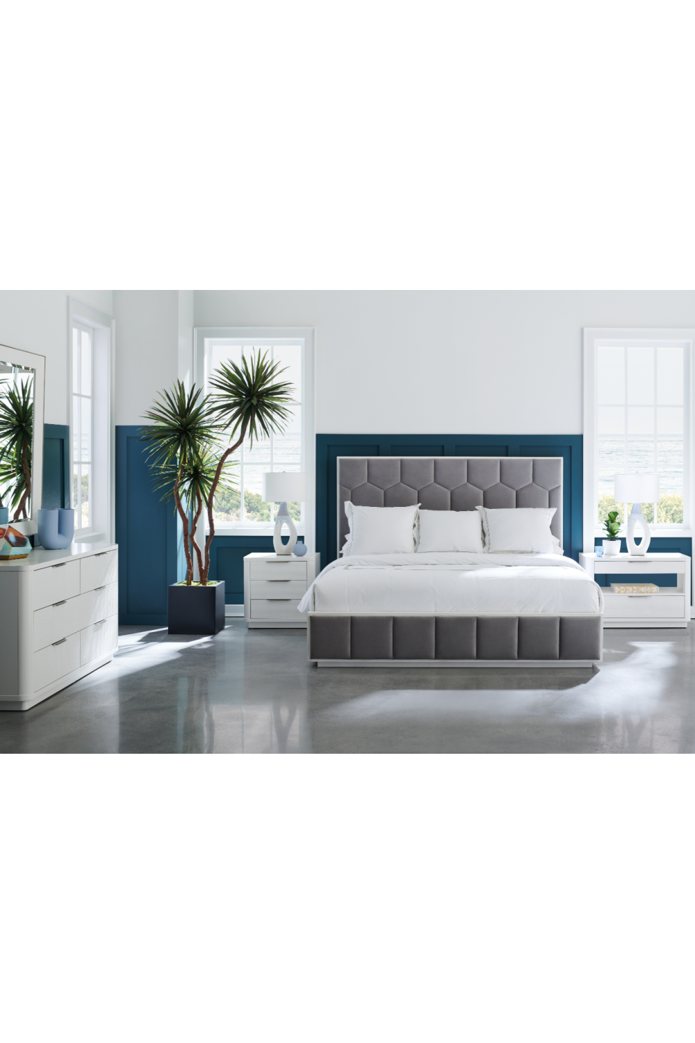 White Birch Nightstand | Caracole Touch Base | Oroa.com