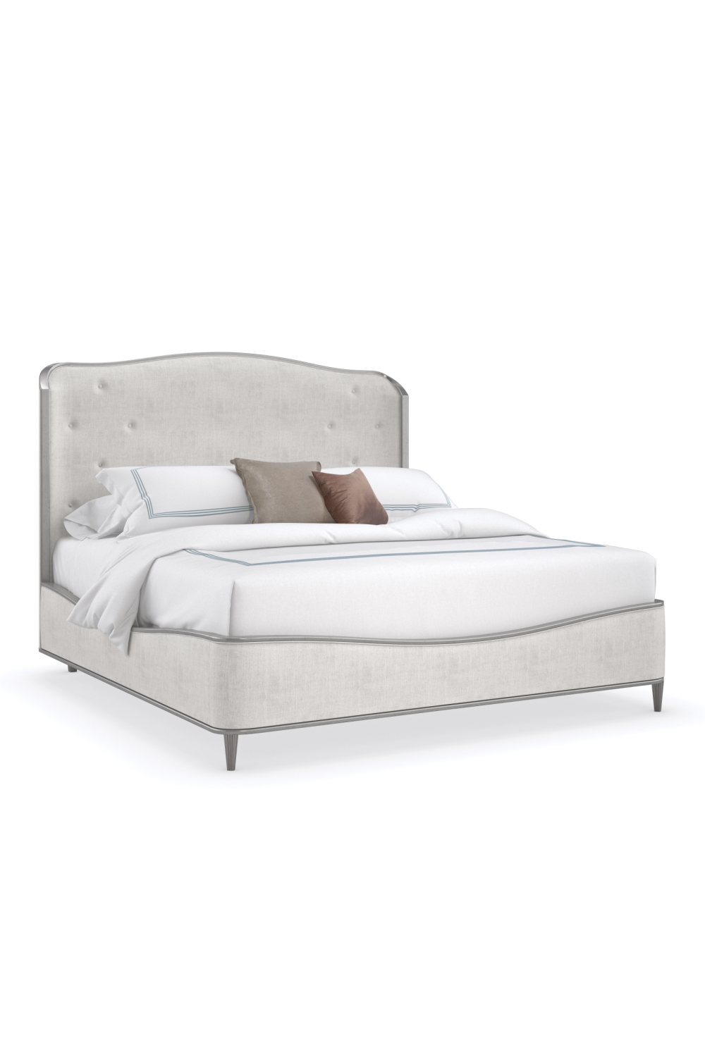 Gray Linen Bed | Caracole Clear The Air | Caracole.eu.com