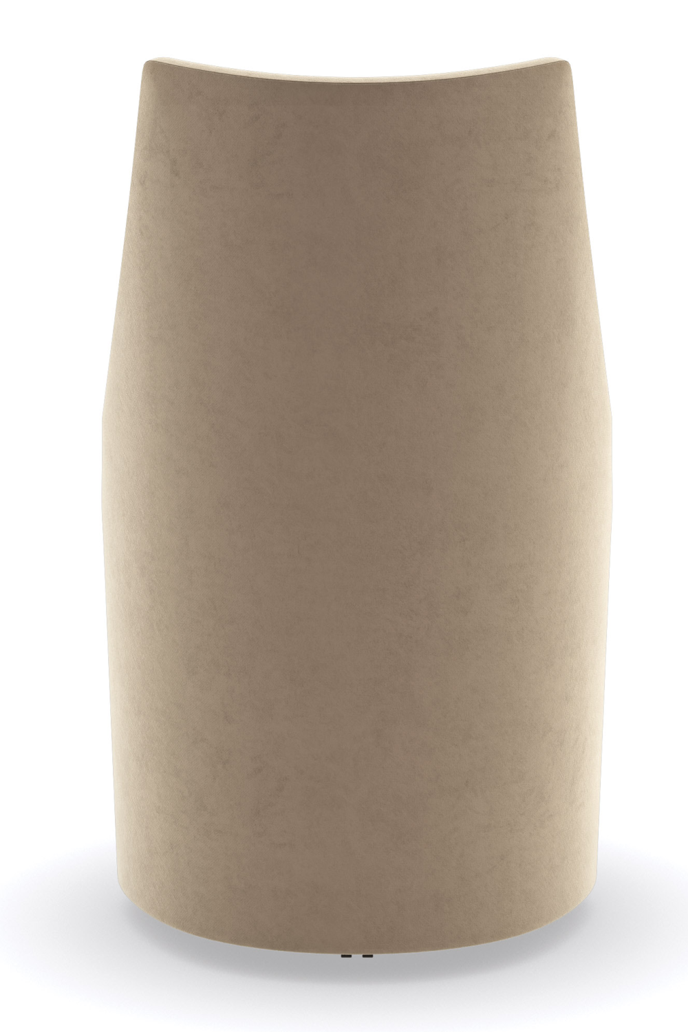 Taupe Velvet Dining Chair | Caracole Barrel Roll | Caracole.eu.com