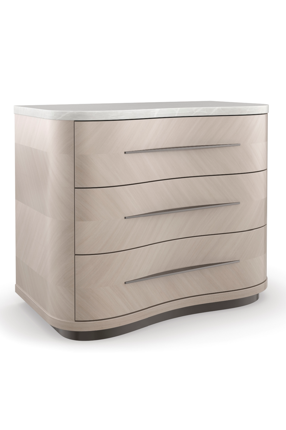 Chevron-Patterned Nightstand | Caracole Nomadic | Caracole.eu.com