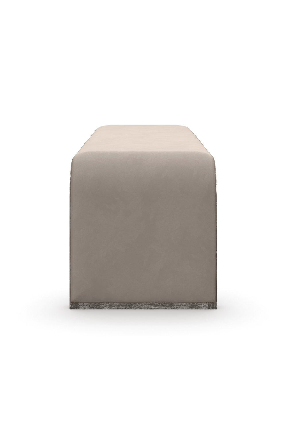 Taupe Velvet Bench | Caracole Traverse | Caracole.eu.com