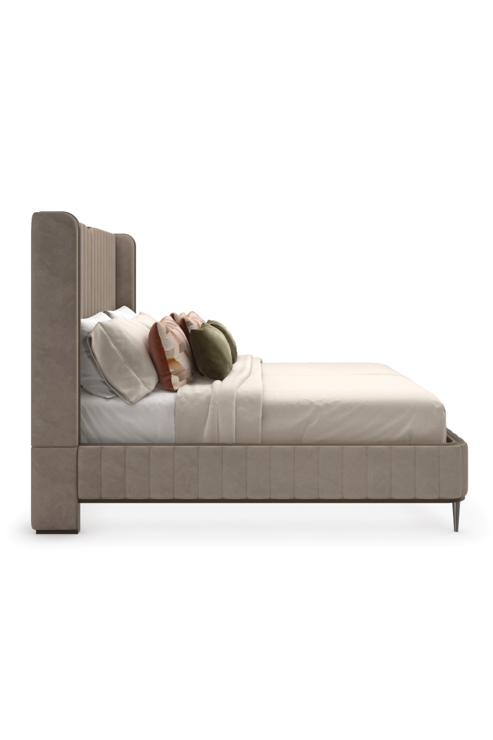 Channel Tufted Velvet Bed | Caracole Continuum | Caracole.eu.com