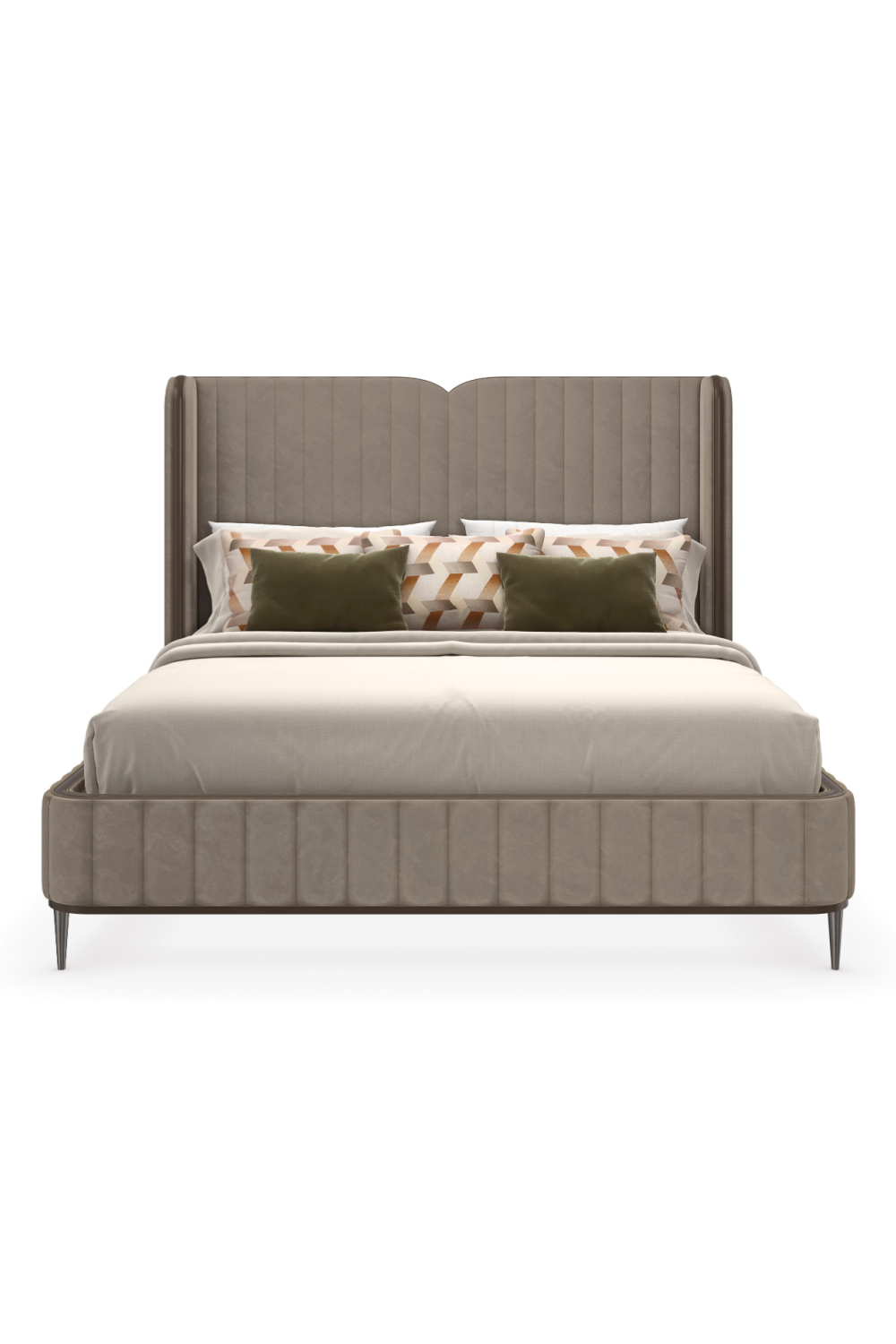 Channel Tufted Velvet Bed | Caracole Continuum | Caracole.eu.com