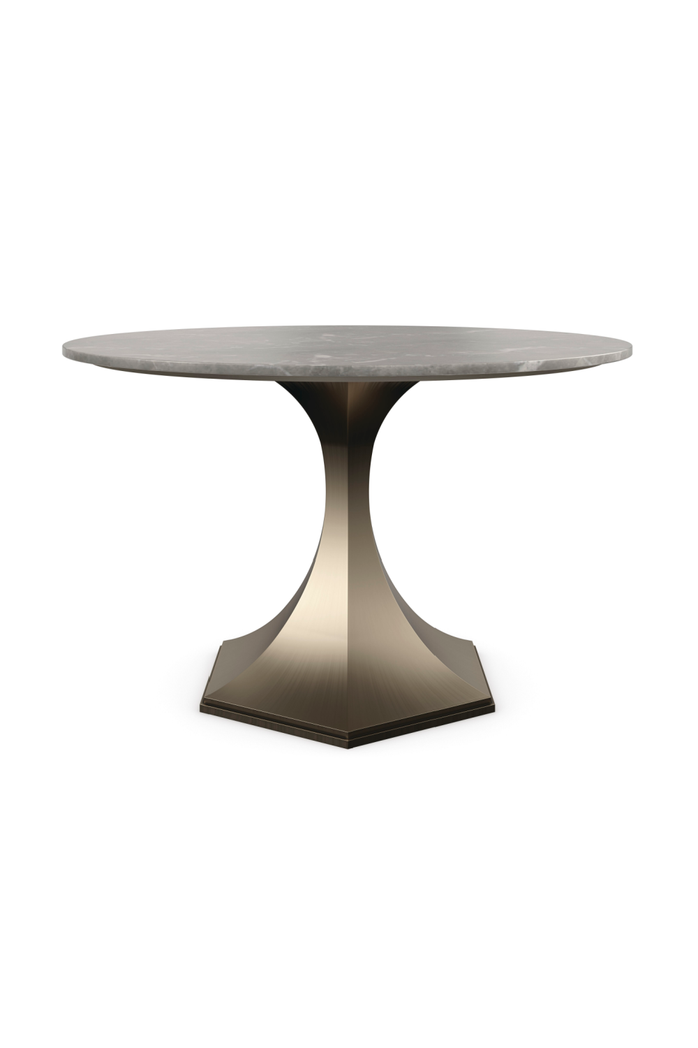 Gray Marble Dining Table | Caracole Top Brass | Caracole.eu.com