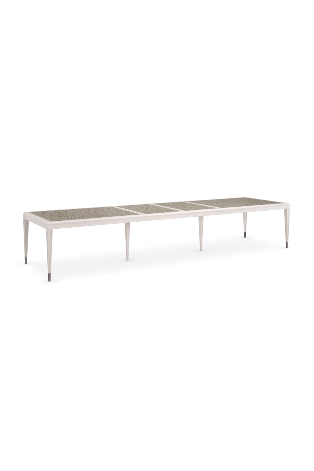 Silver Extendable Dining Table | Caracole Lattice Gather | Caracole.eu.com