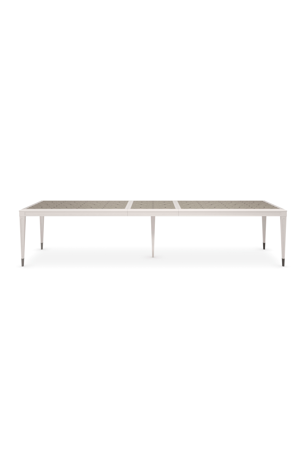 Silver Extendable Dining Table | Caracole Lattice Gather | Caracole.eu.com