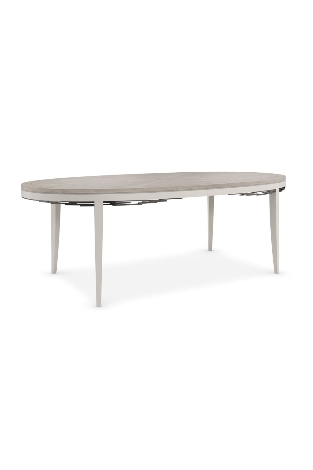 Gray Maple Oval Dining Table | Caracole Coronet | Caracole.eu.com