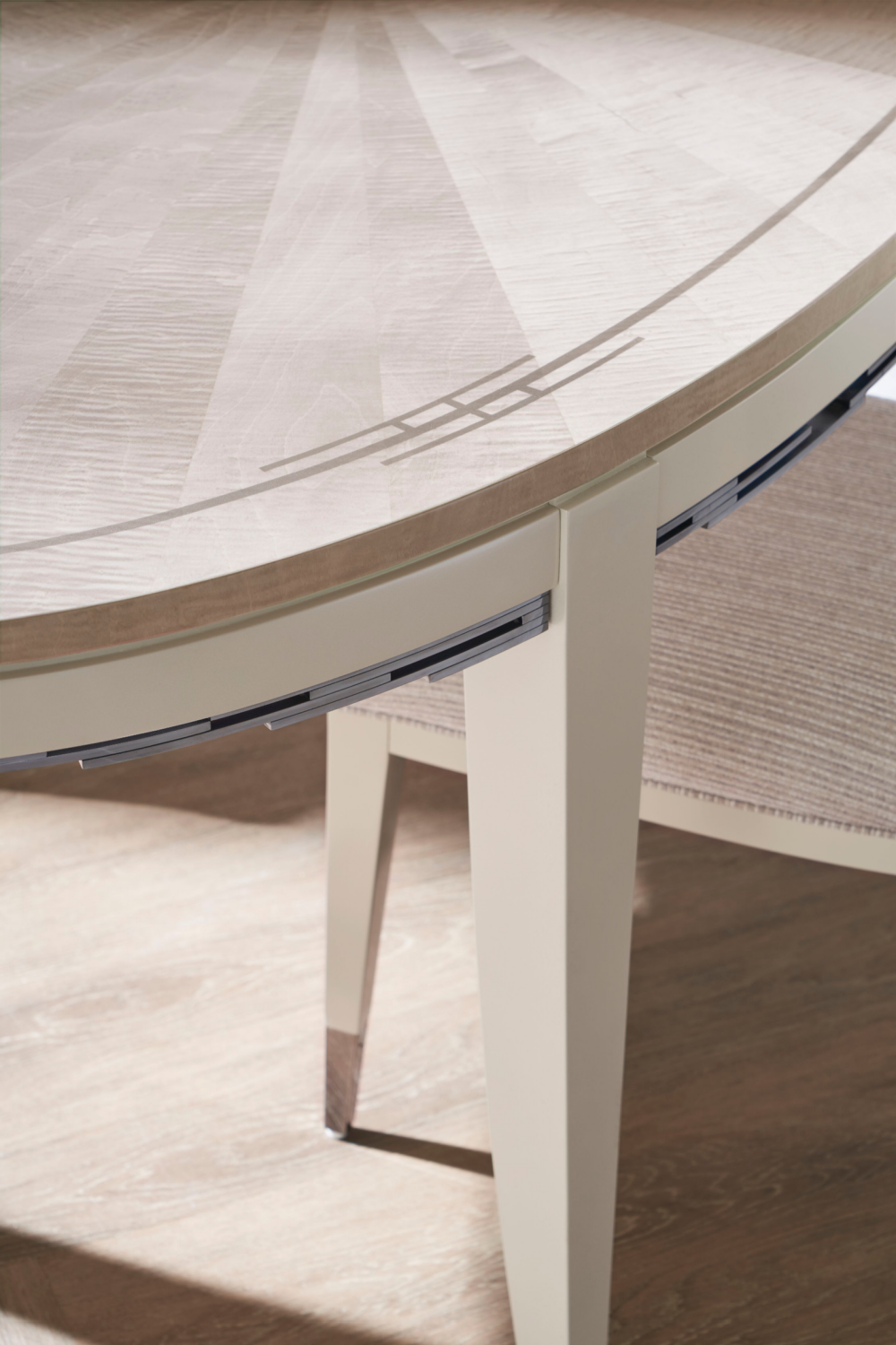 Gray Maple Oval Dining Table | Caracole Coronet | Caracole.eu.com