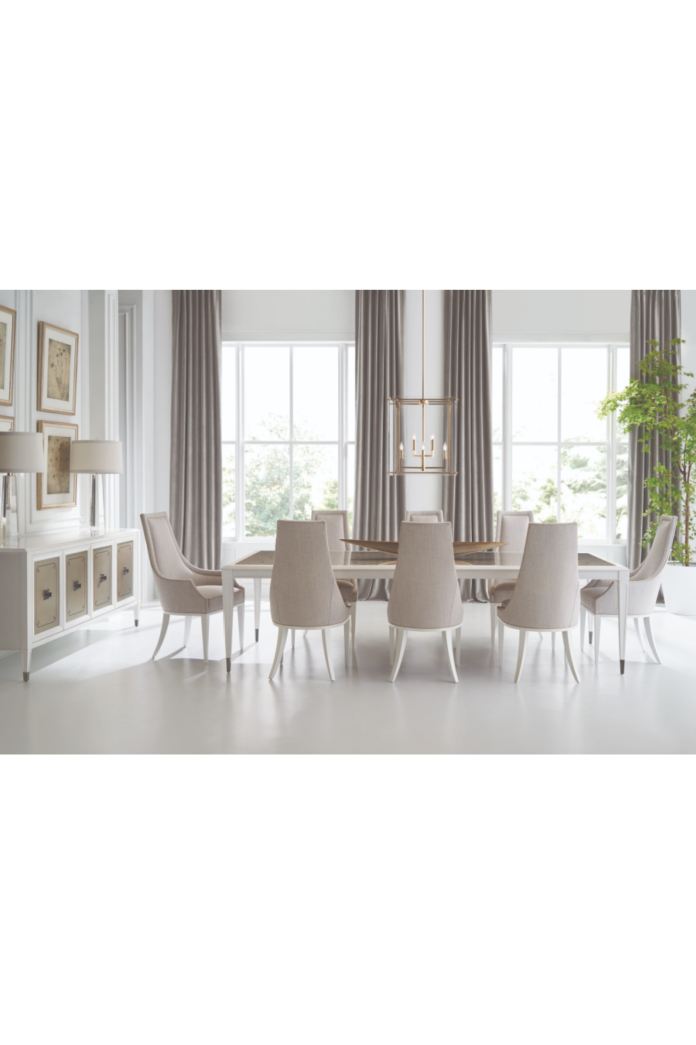 Mirrored Panel Sideboard | Caracole Lattice Serve You | Caracole.eu.com