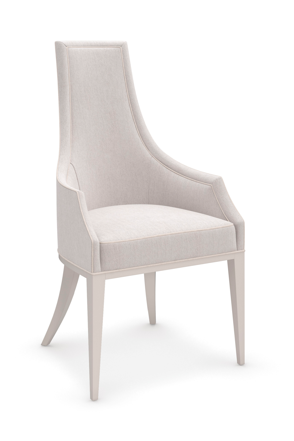 Tapered Back Beige Dining Chair | Caracole Tall Order | Caracole.eu.com