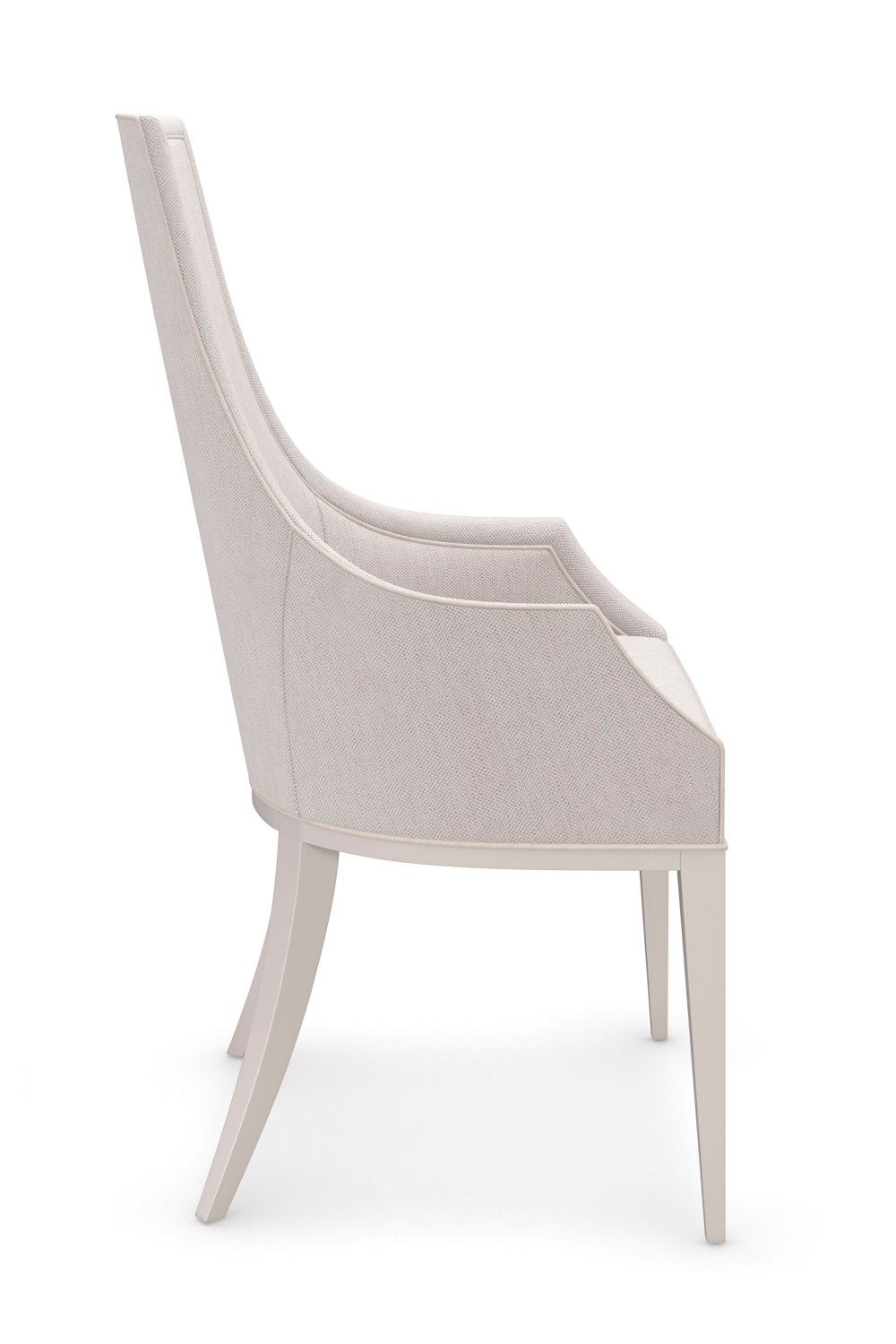 Tapered Back Beige Dining Chair | Caracole Tall Order | Caracole.eu.com
