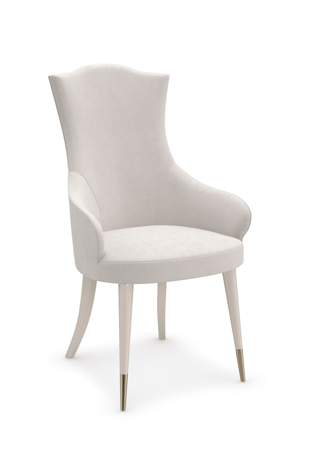 Camel-Back White Dining Chair | Caracole Cherub | Caracole.eu.com
