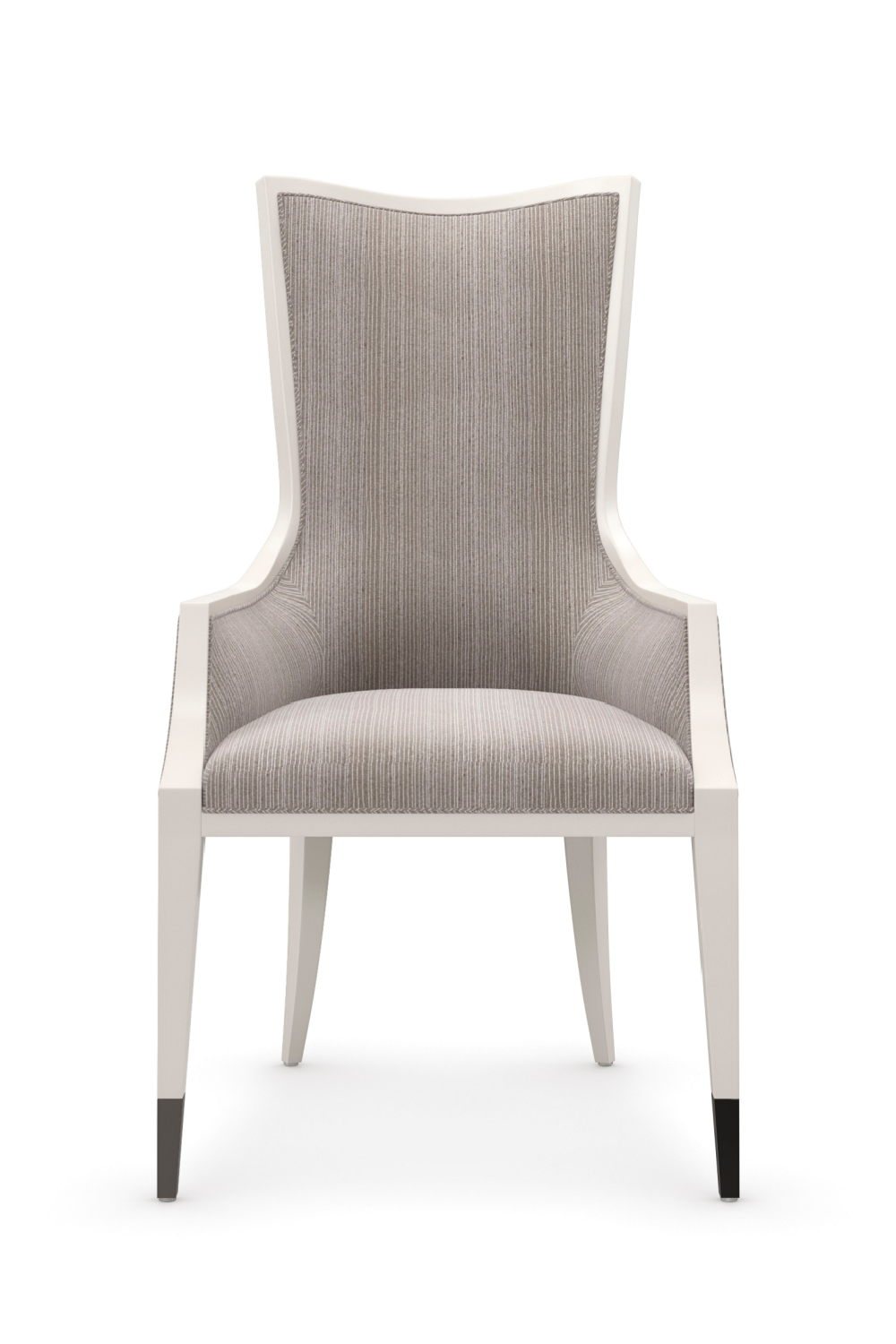 Pinstripe Modern Dining Chair | Caracole Lady Grey | Caracole.eu.com