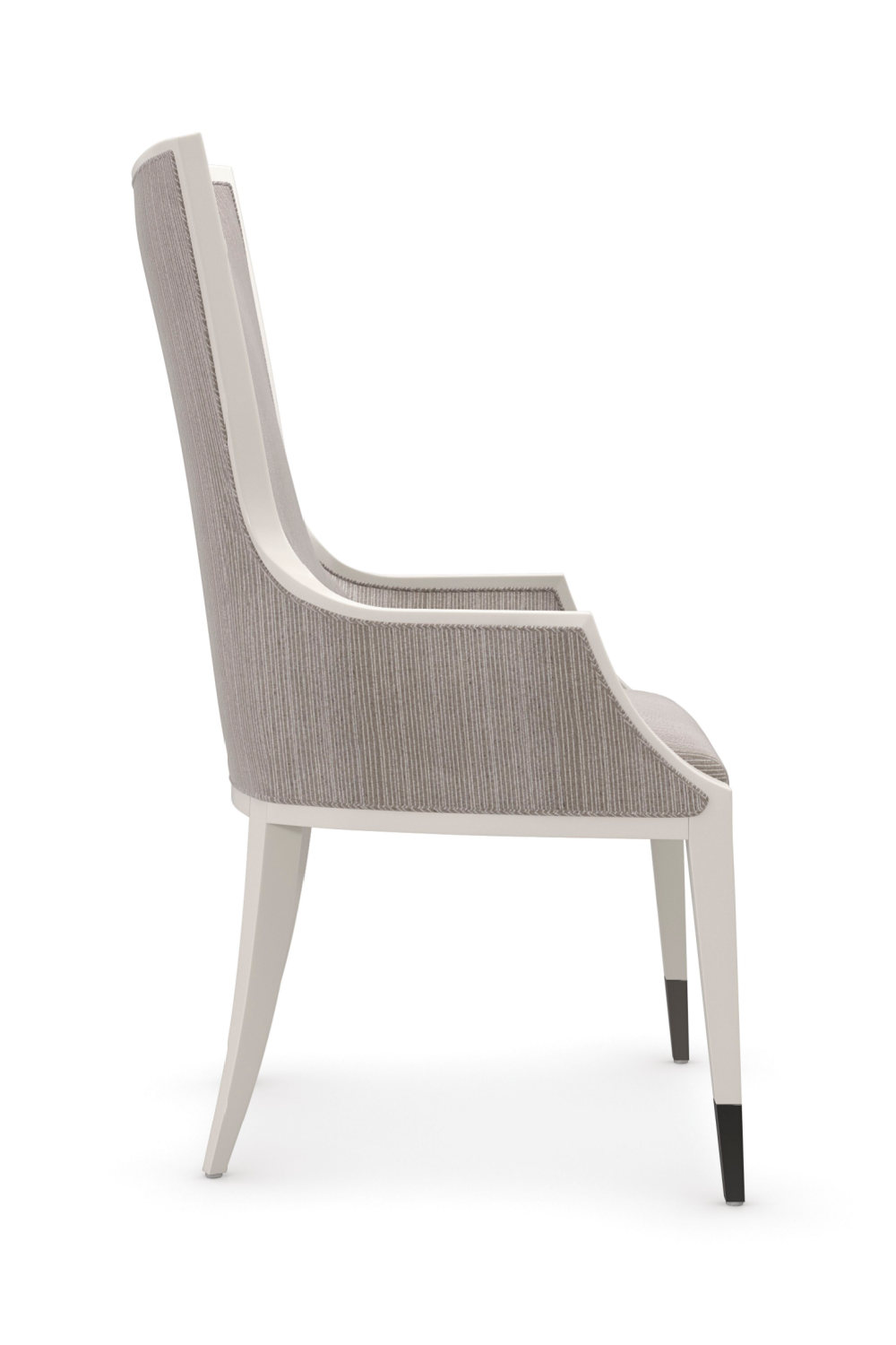 Pinstripe Modern Dining Chair | Caracole Lady Grey | Caracole.eu.com