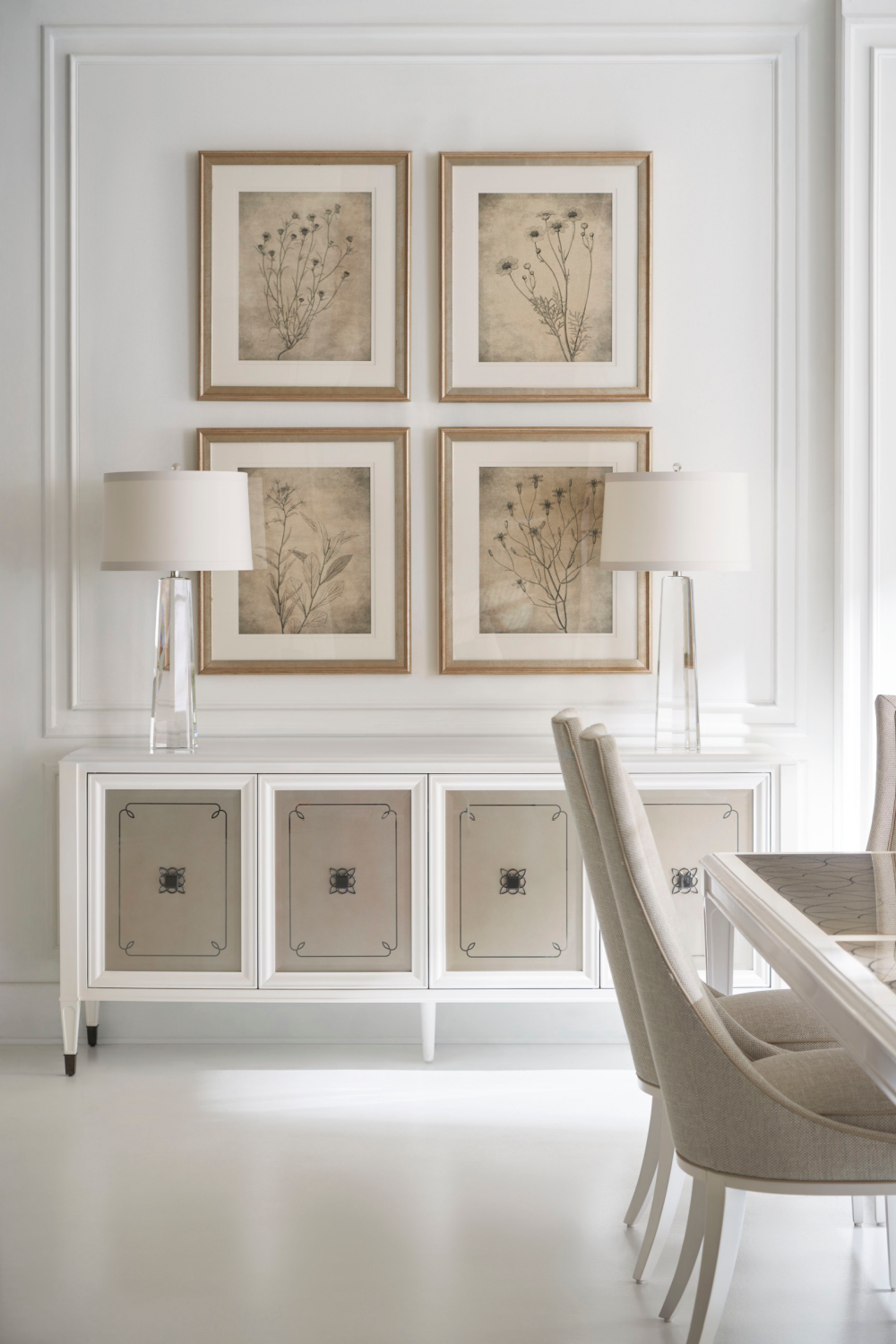 Off White Tapering Side Chair | Caracole Tall Order | Caracole.eu.com