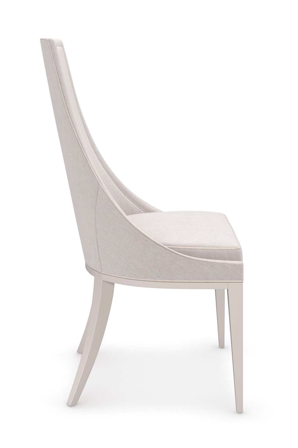 Off White Tapering Side Chair | Caracole Tall Order | Caracole.eu.com