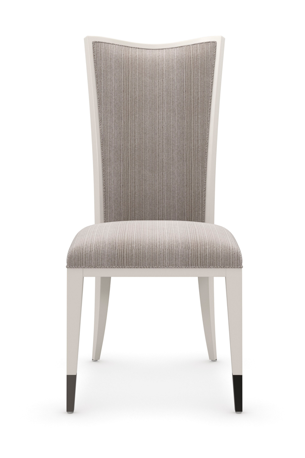 Pinstripe Weave Side Chair | Caracole Lady Grey | Caracole.eu.com