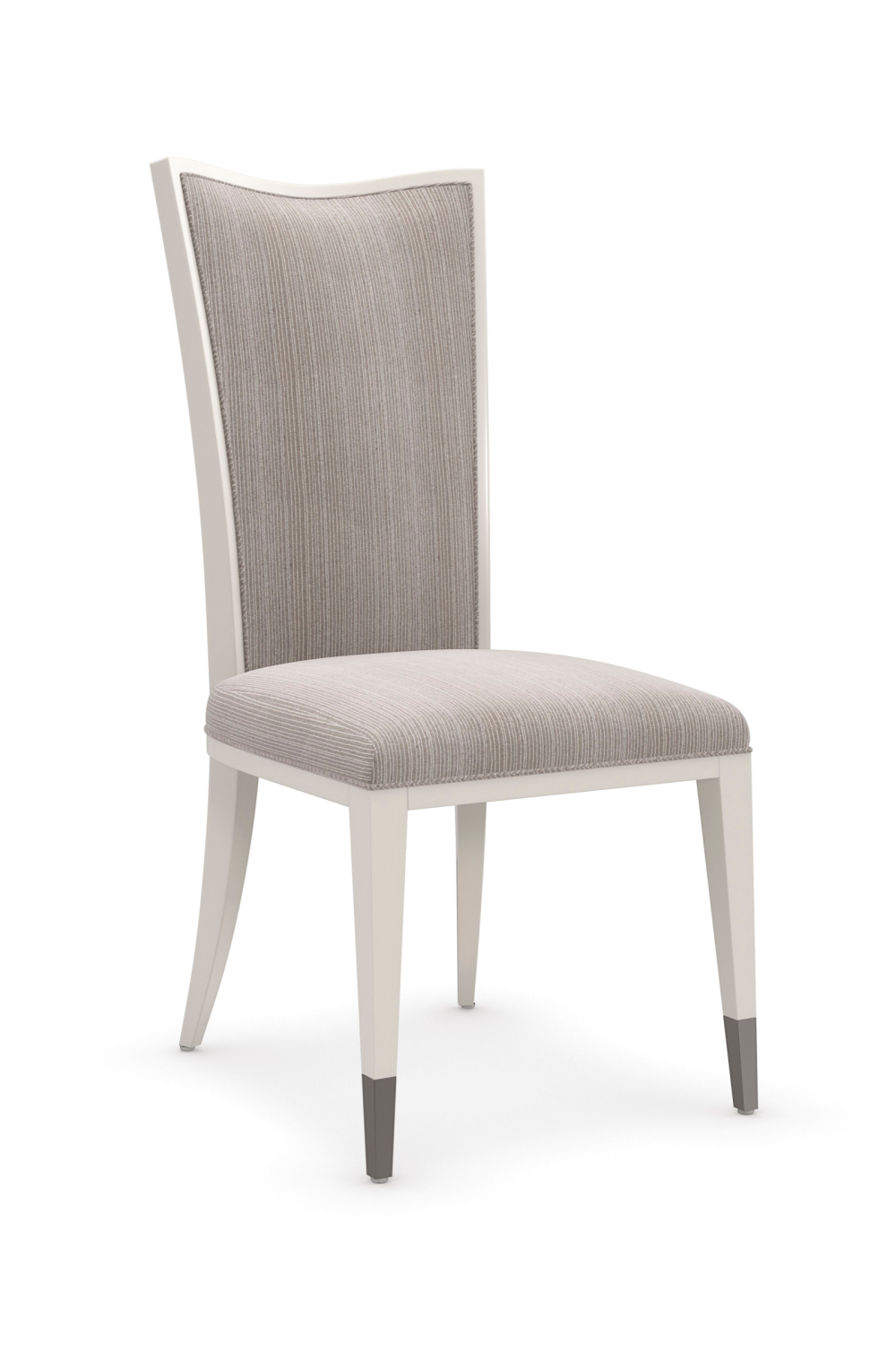 Pinstripe Weave Side Chair | Caracole Lady Grey | Caracole.eu.com