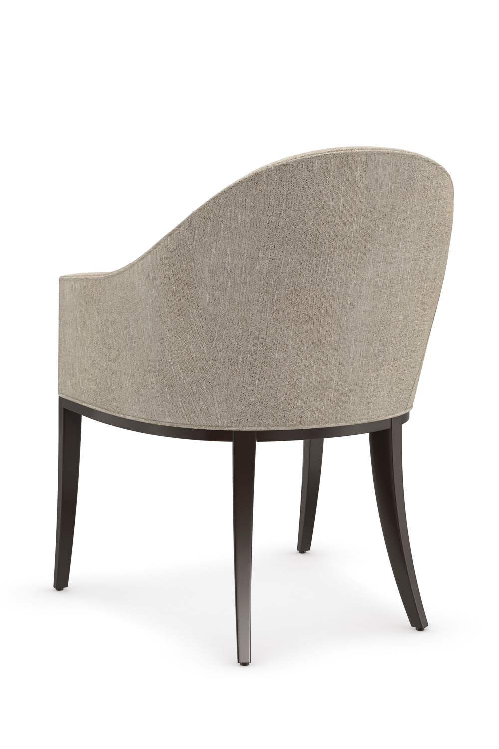 Gray Barrel-Back Dining Chair | Caracole Next Course | Caracole.eu.com