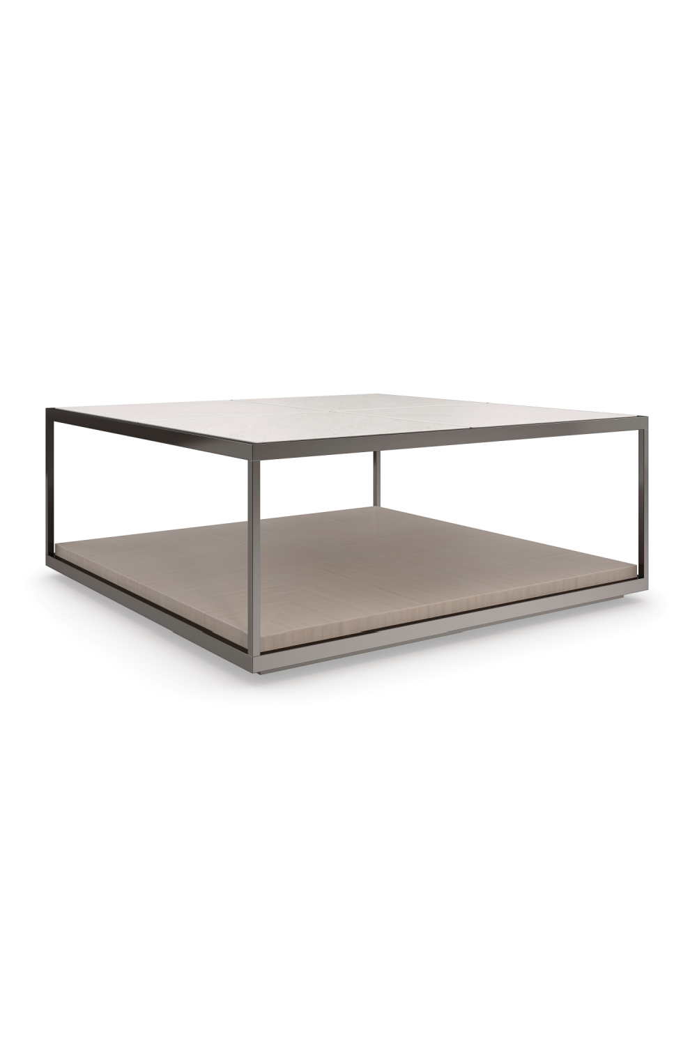 Cream Travertine Cocktail Table | Caracole Cartesian | Caracole.eu.com