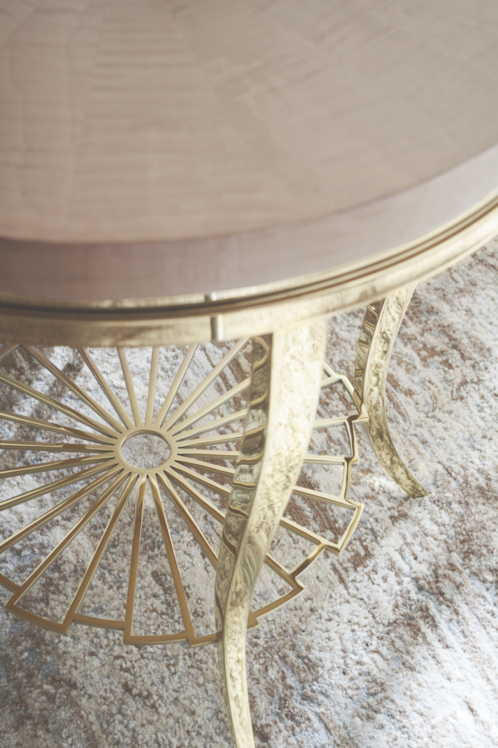 Art Deco Silver Accent Table | Caracole Plié | Caracole.eu.com