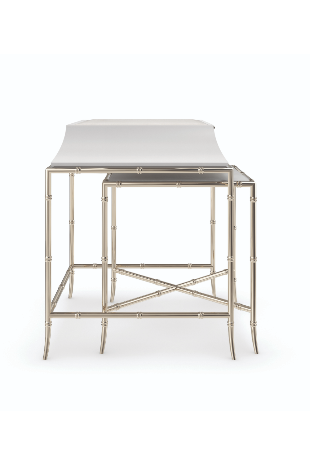 White Marble Nesting Side Table S | Caracole Ceylon | Caracole.eu.com