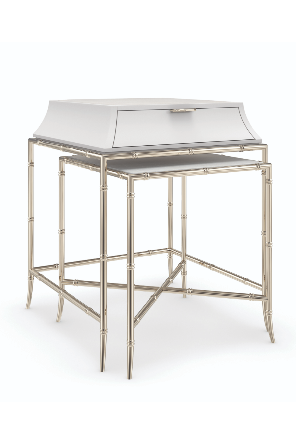 White Marble Nesting Side Table S | Caracole Ceylon | Caracole.eu.com