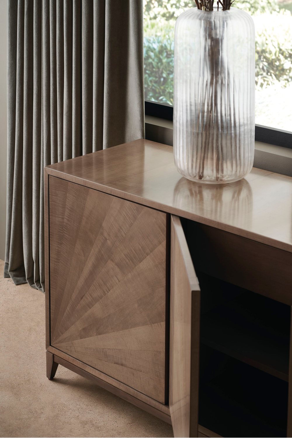 Starburst Patterned Wooden Sideboard | Caracole | Caracole.eu.com
