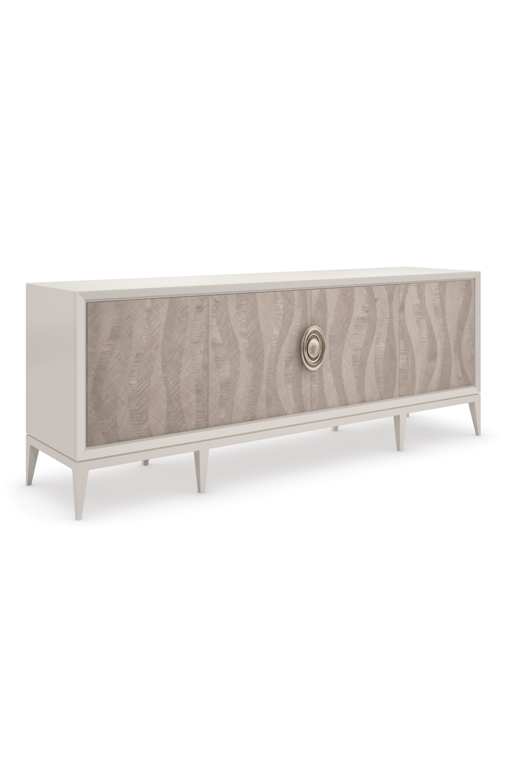 Patterned Cream Modern Sideboard | Caracole Now Streaming | Caracole.eu.com