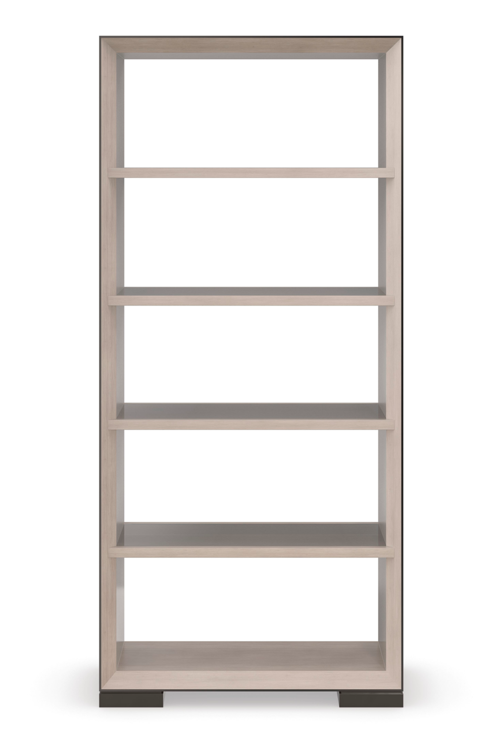 Bronze Glass Shelf Bookcase | Caracole High Rise | Caracole.eu.com