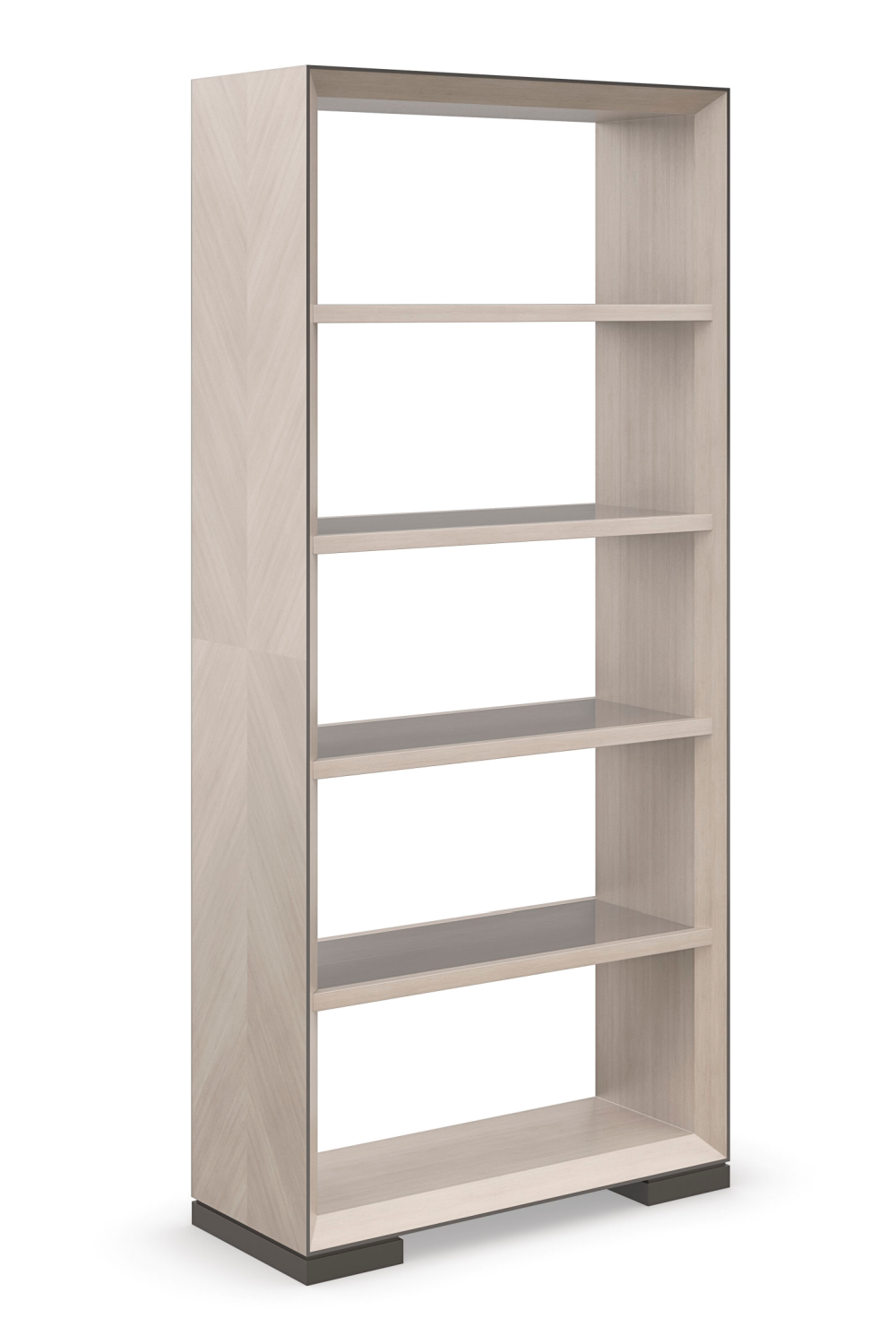 Bronze Glass Shelf Bookcase | Caracole High Rise | Caracole.eu.com