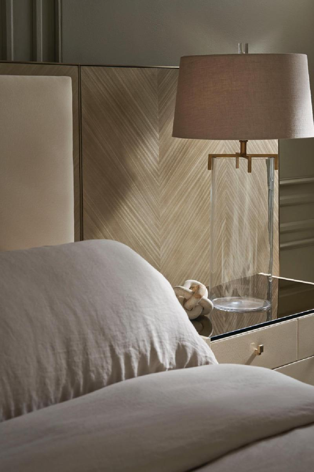 Modern Ivory Nightstand | Caracole Odyssey